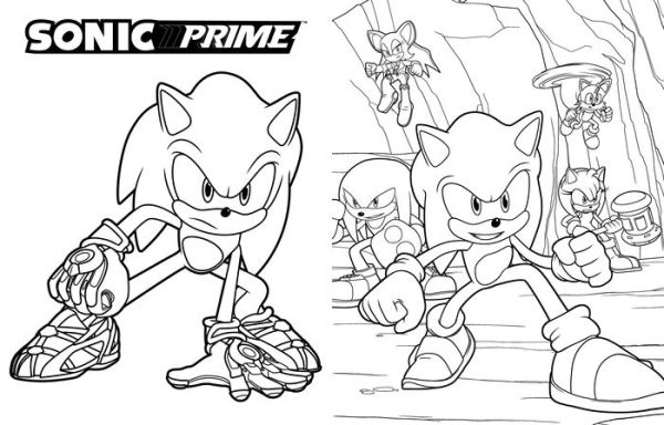 The Ultimate Sonic Prime Coloring Book: 9780593750483