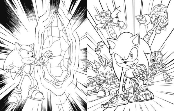 The Ultimate Sonic Prime Coloring Book: 9780593750483