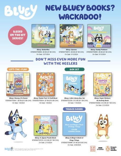 Bluey: A Jigsaw Puzzle Book: Includes 4 Double-Sided Puzzles