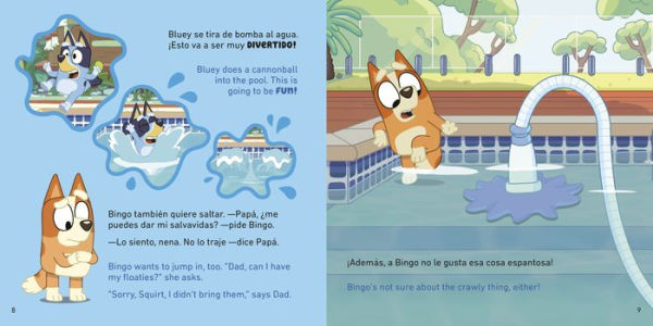 Bluey – La piscina (edición en español) (Cuentos infantiles