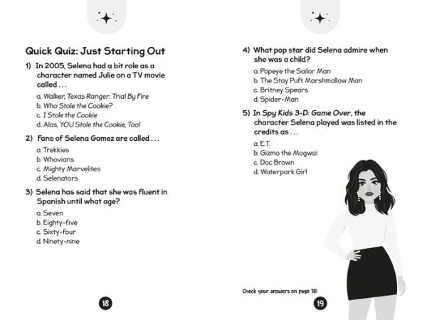 96 Facts About Selena Gomez: Quizzes, Quotes, Questions, and More! With Bonus Journal Pages for Writing!