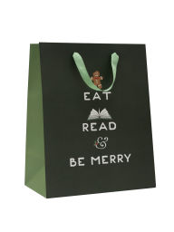 Title: Eat, Read, & Be Merry Gift Bag (Large), Author: Out of Print