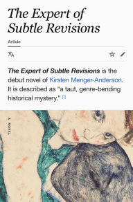 Free pdf books downloading The Expert of Subtle Revisions: A Novel  by Kirsten Menger-Anderson 9780593798300