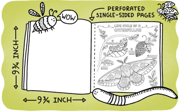 What's Inside a Garden?: Science and Nature Coloring Book: 40 Drawings to Color
