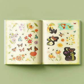 What's Inside a Garden? Stickerology: 500+ Stickers of Blooms, Butterflies, Birds, and More; Stickers for Gardeners, Nature-Lovers, and More; Stickers for Journals, Water Bottles, and Laptops