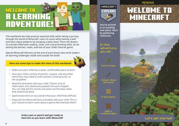 Official Minecraft Workbook: Kindergarten