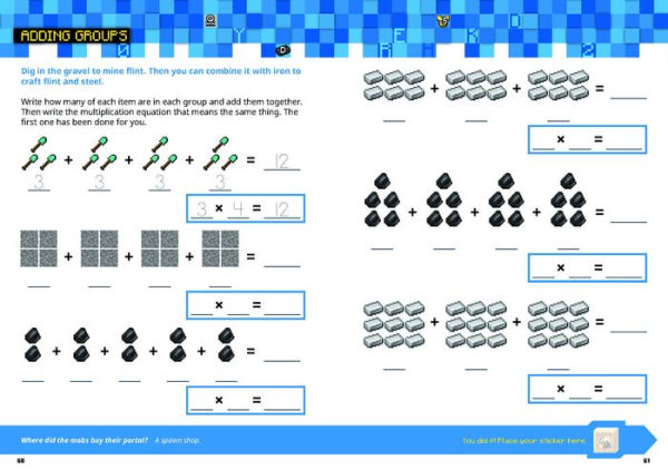 Official Minecraft Workbook: Grade 2