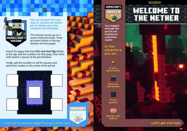 Official Minecraft Workbook: Grade 2