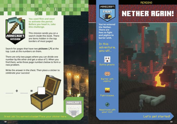 Official Minecraft Workbook: Grade 3