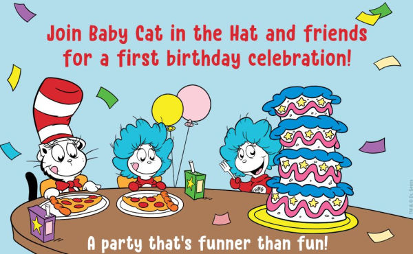 Happy First Birthday! With Dr. Seuss Babies: An Interactive Lift-the-Flap Board Book with a Mirror