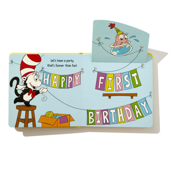 Happy First Birthday! With Dr. Seuss Babies: An Interactive Lift-the-Flap Board Book with a Mirror