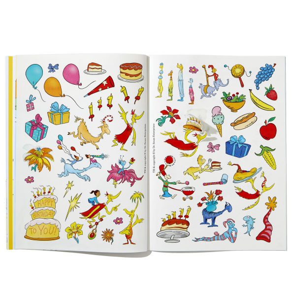 Dr. Seuss: Happy Birthday To You Sticker Activity Book: Includes Puzzles, Cards, and Over 50 Stickers