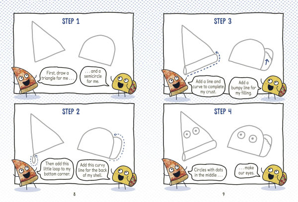 Pizza and Taco: Draw Your Own Comic!: Stickers Inside! [An Activity Book]