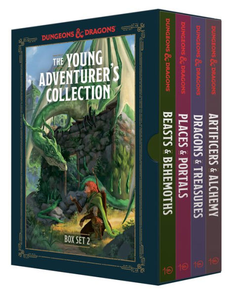 The Young Adventurer's Collection Box Set 2 (Dungeons & Dragons 4-Book Boxed Set): Beasts & Behemoths, Dragons & Treasures, Places & Portals, Artificers & Alchemy
