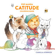 Online books for free download Pop Manga Catitude Coloring Book 9780593837542