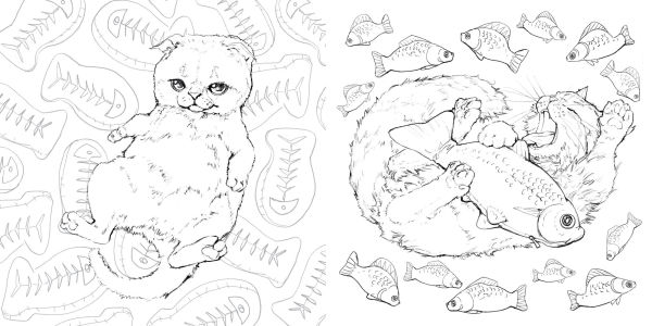 Pop Manga Catitude Coloring Book