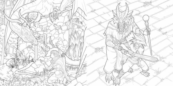 Dragons of the Realms (Dungeons & Dragons): An Official Dungeons & Dragons Coloring Book