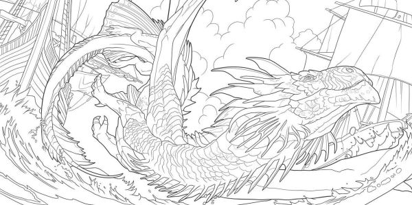 Dragons of the Realms (Dungeons & Dragons): An Official Dungeons & Dragons Coloring Book