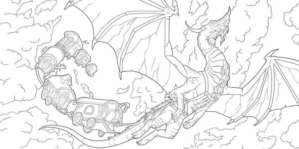 Dragons of the Realms (Dungeons & Dragons): An Official Dungeons & Dragons Coloring Book