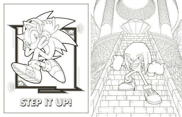 Sonic and Shadow: The Official Coloring Book