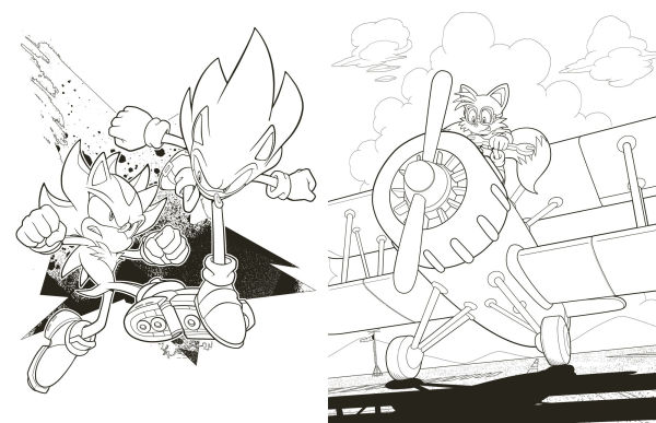 Sonic and Shadow: The Official Coloring Book