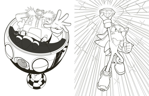 Sonic and Shadow: The Official Coloring Book