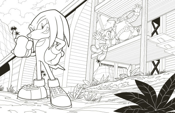 Sonic and Shadow: The Official Coloring Book