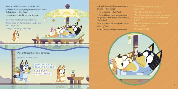 Bluey: Swim School/Escuela de nado (Bilingual English-Spanish Edition): Un libro bilingüe