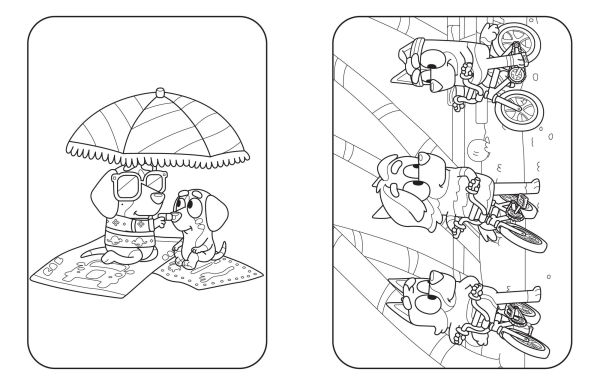 Bluey: At the Beach: A Coloring Book