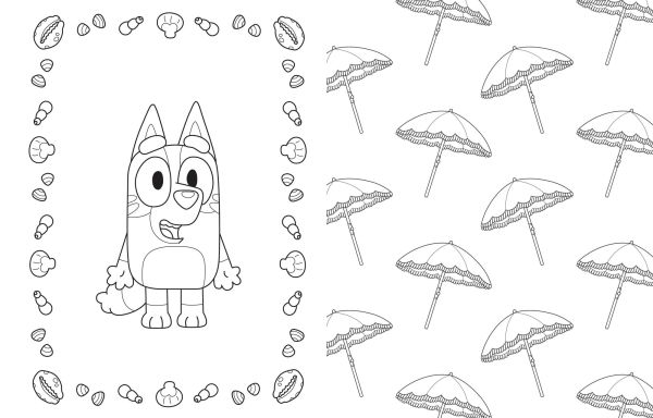 Bluey: At the Beach: A Coloring Book