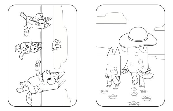 Bluey: At the Beach: A Coloring Book