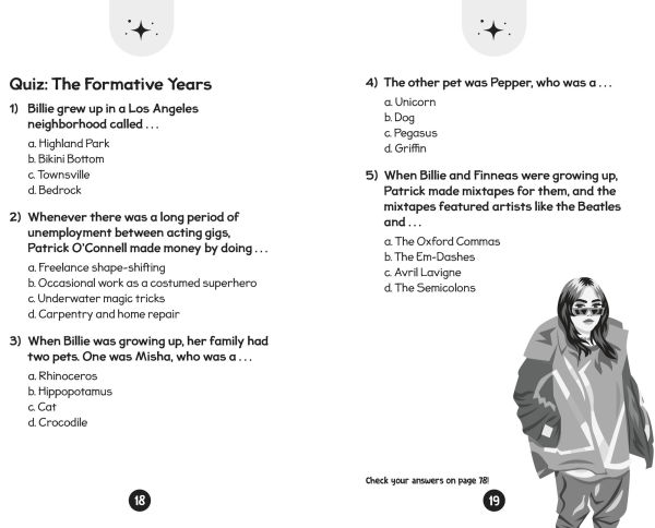 96 Facts About Billie Eilish: Quizzes, Quotes, Questions, and More! With Bonus Journal Pages for Writing!