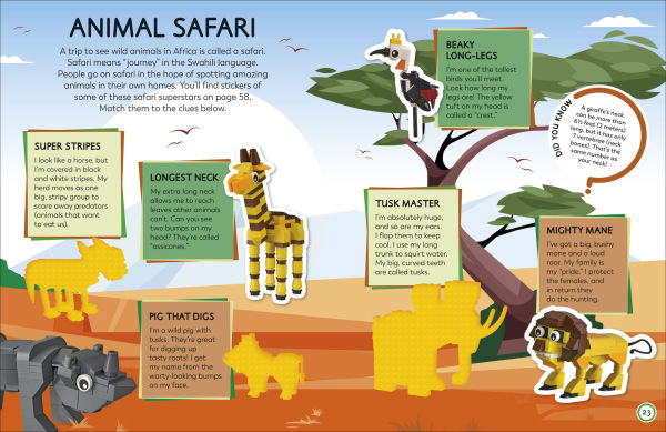 LEGO Ideas Activity Book Animals: Packed with LEGO Building and Sticker Activities and Fun Facts. With 500+ Stickers!