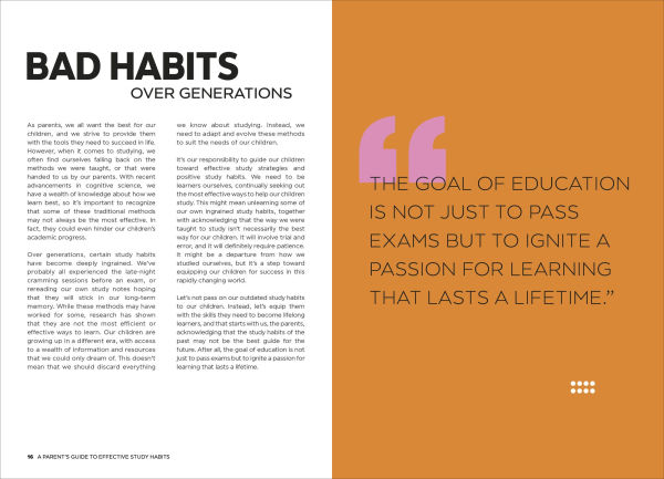 A Parent's Guide to Effective Study Habits: Understanding How to Support Your Child to Realise Their Potential