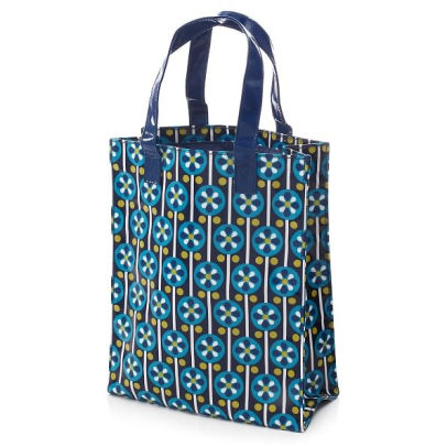 Jonathan Adler Meadow Mosaic Blue Teal Tote 8x10x3 5 By Jonathan