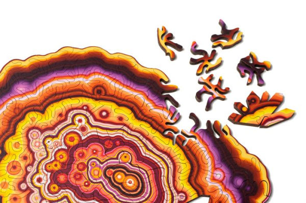 Agate Orange Wooden Jigsaw Puzzle (180 Pieces)