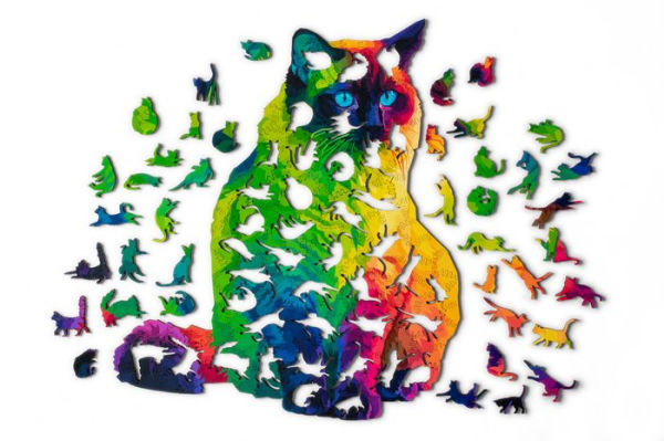 Herding Cats Wooden Jigsaw Puzzle (224 Pieces)