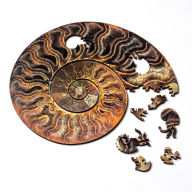 Title: Ammonite Wooden Jigsaw Puzzle (117 Pieces)