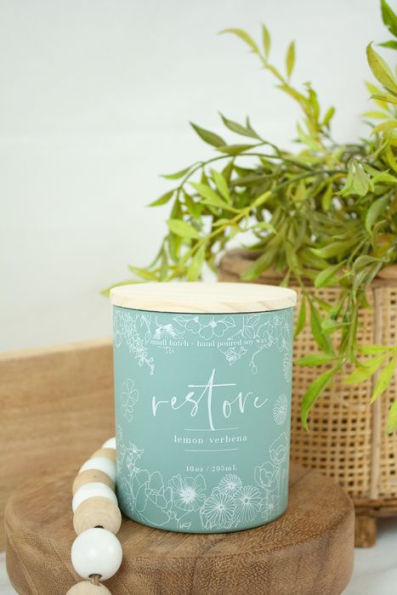 10 oz Wellness Candle Restore - Lemon Verbena