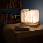 Alternative view 5 of Wooden Folding LED Book Lamp Featuring No Light is Brighter Quotation