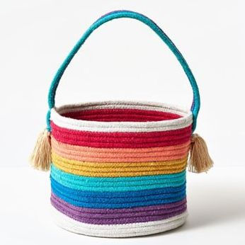 Rainbow Rope Basket