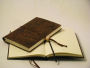 Alternative view 5 of Two-tone Paisley Embossed Leather Journal with Beaded Tie