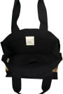 Alternative view 3 of 100% Cotton Black Canvas Tote with Gold Colour Print