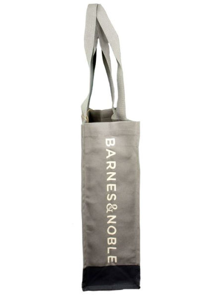 100% Cotton Grey Canvas Tote with Natural Colour Print
