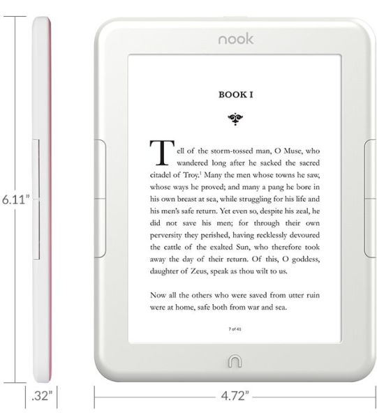 Alternative view 6 of NOOK GlowLight 4 Pearl Pink Limited Edition