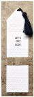 Letter Press Bookmark Lets Get Lost
