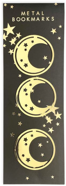 Set of 3 Metal Crescent Moon Bookmarks