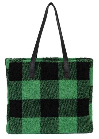 Plaid tote cheap