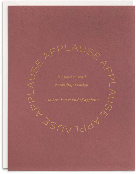 Round of Applause Congratulations Greeting Card