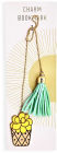 Bookmark Charm Enamel Flower in Basket w/ Tassel